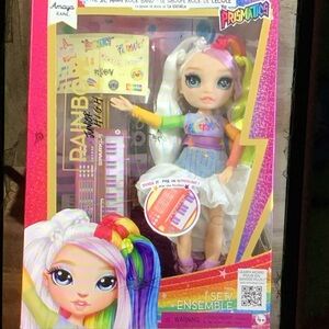 Rainbow Prismatic Doll with Multicolor Hair